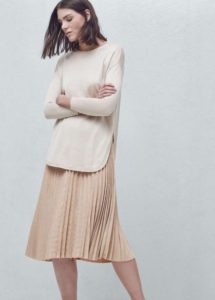mango-falda-beige-plisada